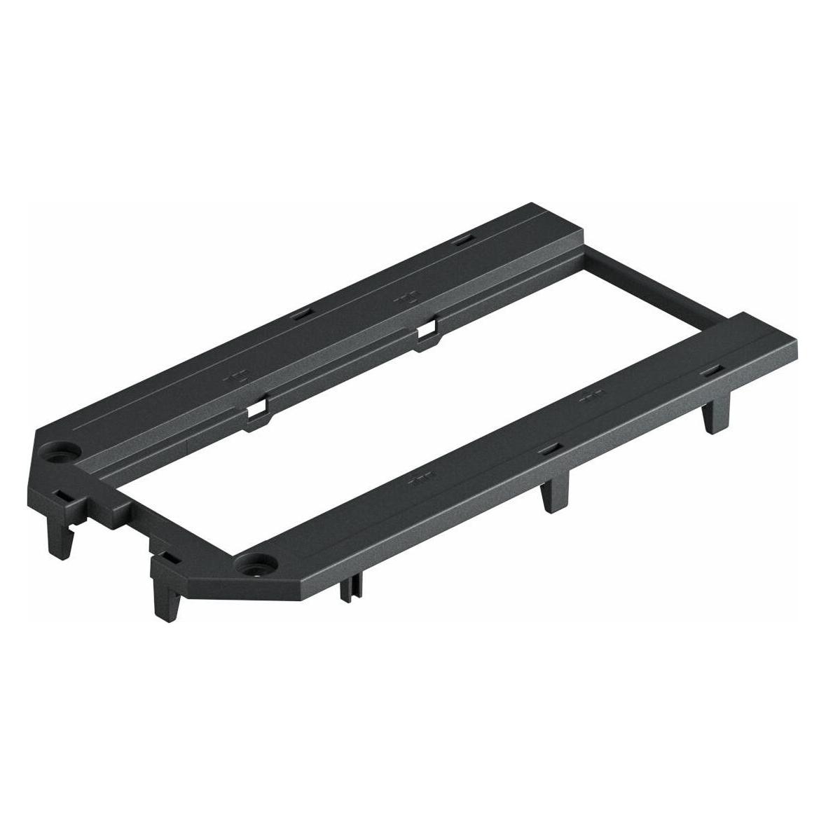 OBO Bettermann UT4 P3 Abdeckplatte f.UT4 3 Modul45 147x76x4 PA gsw RAL9011 7408761 (7408761)