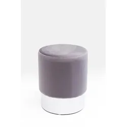 KARE DESIGN Hocker Cherry Stoff Grau Hellgrau