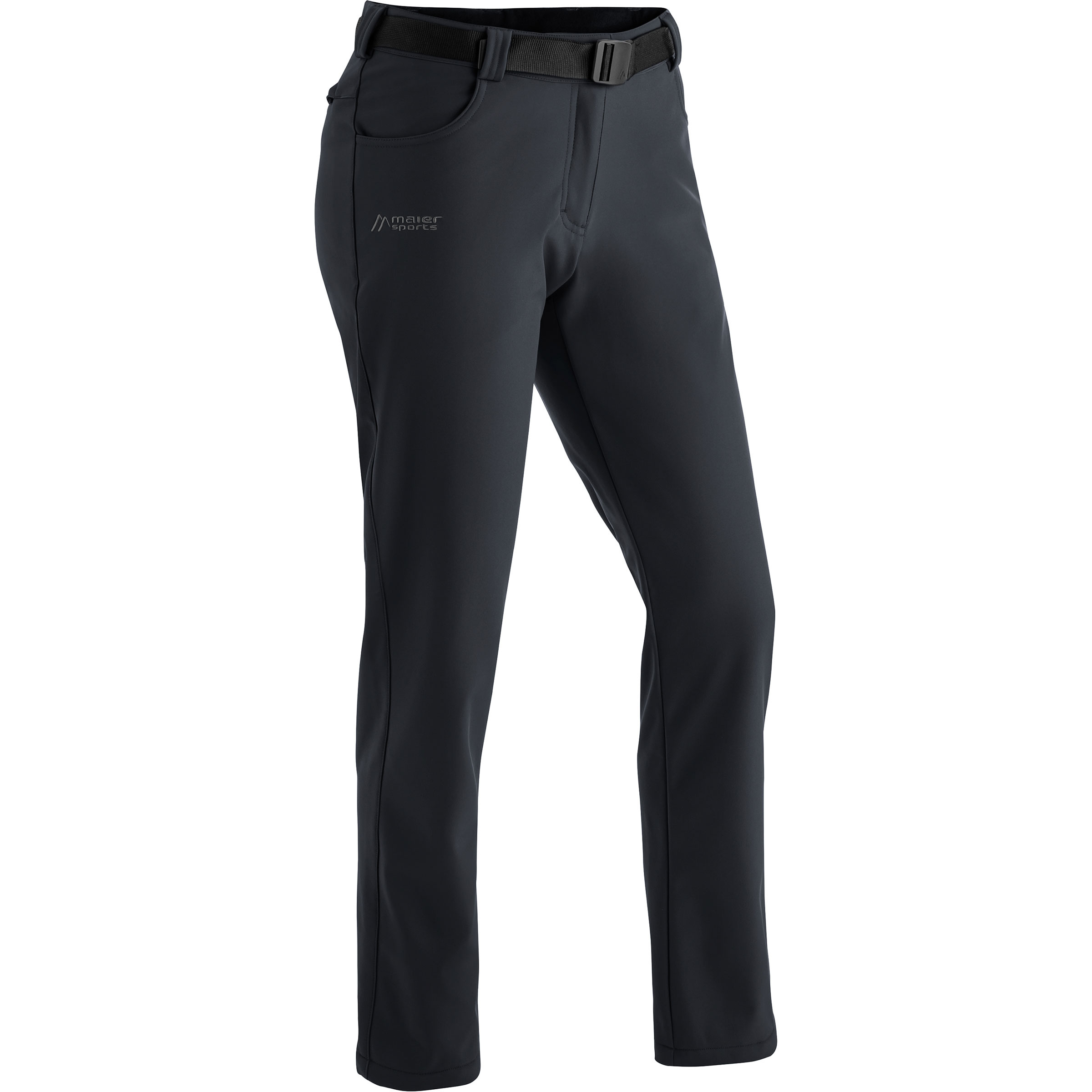 Maier Sports Perlit Hose Damen Softshellhose schwarz Größe XS Trekking Widerstandsfähig Wasserabweisend