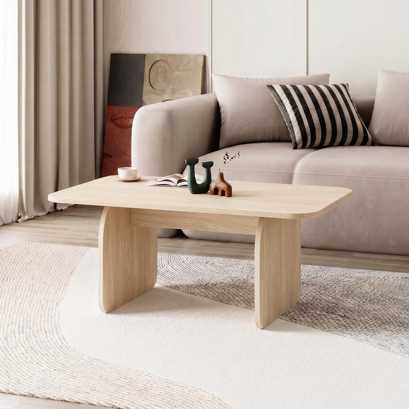 Skye Decor Salontafel 3-delig Pusula Eikenhout 100 cm