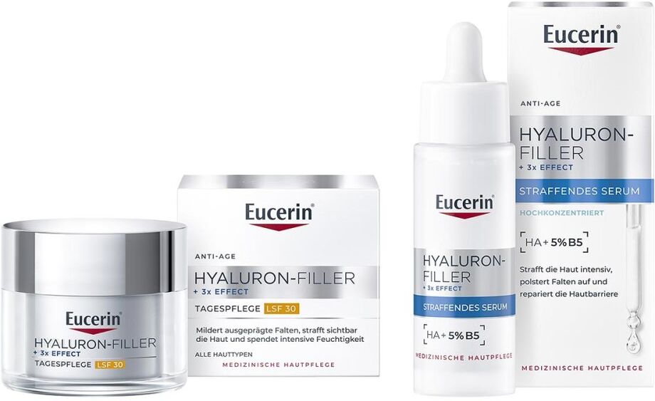 Eucerin Hyaluron-filler + 3x Effect Tagespflege & Straff. Serum 1Set