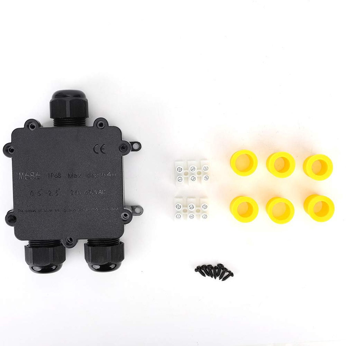 Waterdichte Aansluitkast met IP68 Bescherming en 3-Weg Connector