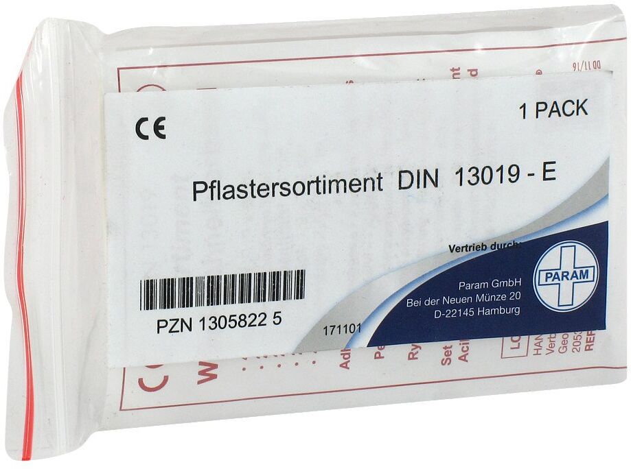 Pflastersortiment Din 13019-e für Verbandkasten