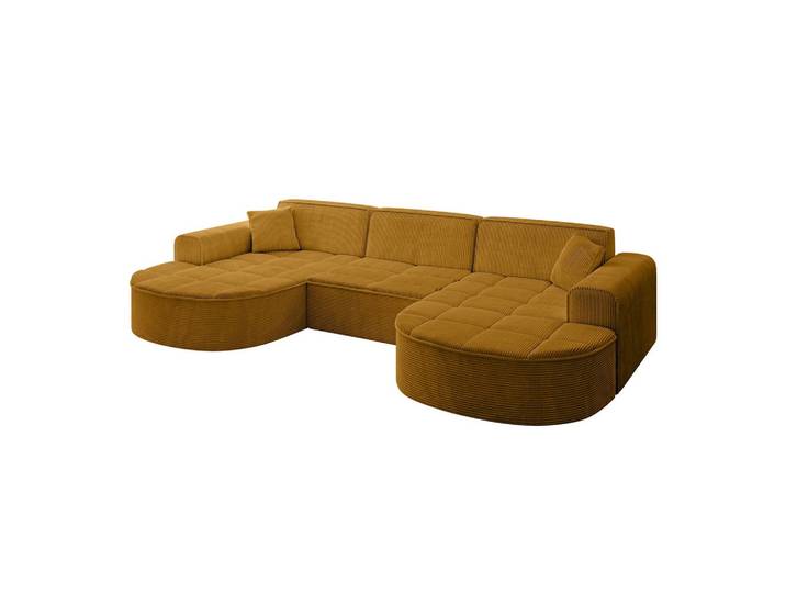 WOHNLANDSCHAFT TARO-U1 - 303x171x79,5 cm Senfgelb