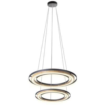 NOWA LED Pendelleuchte "RILAS", schwarz (schwarz matt), 3, 1 Stk., Leuchten, Hängelampe schwarz rund Esstisch Wohnzimmer, LED Pendelleuchte