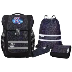 McNeill Schulranzen-Set ERGO COMPACTO, 5tlg. TRON -Kollektion 2024-
