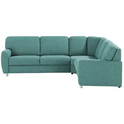 smart Ecksofa  Valencia ¦ türkis/petrol ¦ Maße (cm): B: 270 H: 90 T: 240.0