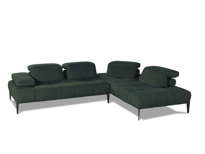CALIA ITALIA Ecksofa Skyline, Made in Italy, Design-Sofa, L-Form, mit Sitztiefenverstellung, verstellbare Armlehne und Kopfstütze für maximalen Komfort