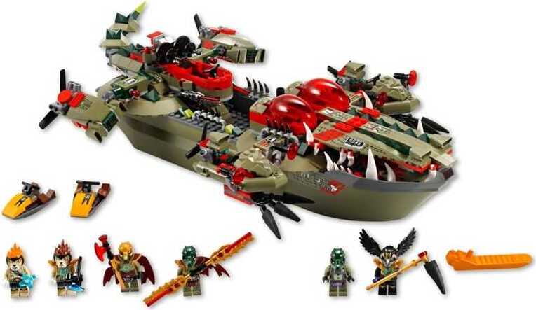 Lego Craggers Croc-Boot Zentrale Legends of Chima