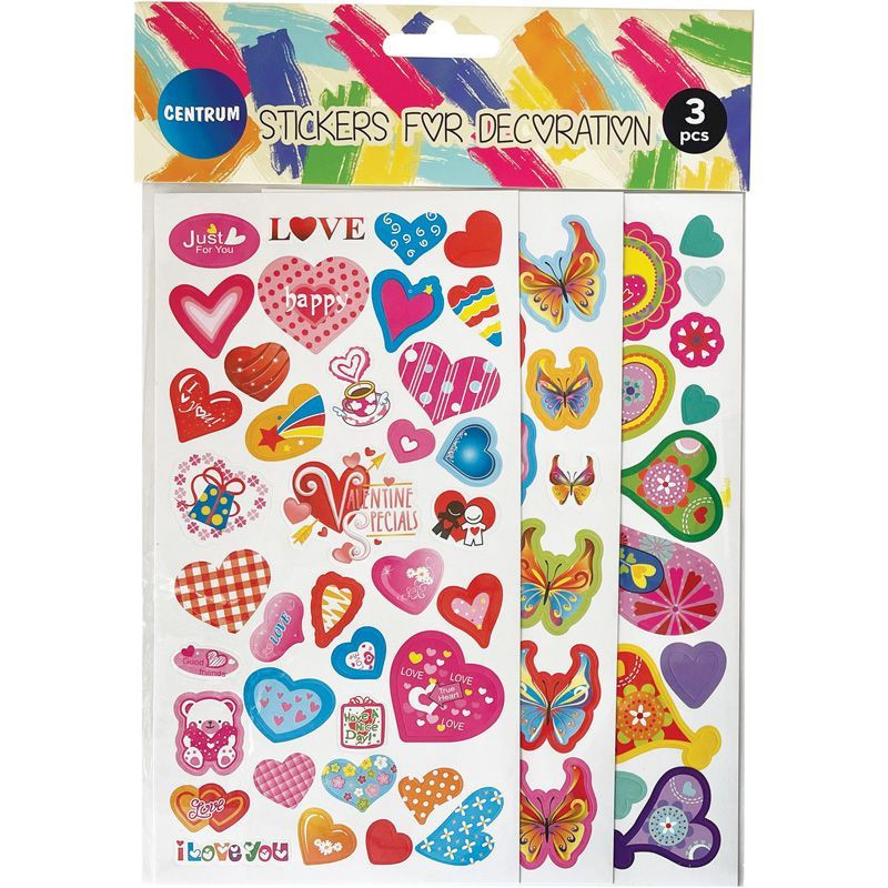 Centrum Decoratie stickers Liefde 190 x 100 mm