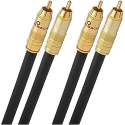 Oehlbach Cinch – Cinch (1 m, Cinch Kabel), Audiokabel