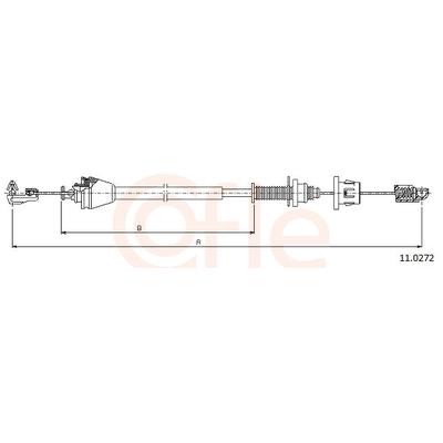 COFLE Gaszug 110272 für RENAULT