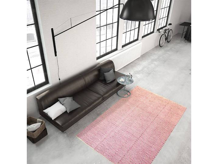 Kurzflorteppich Cocktail 500 Pink/Pink 160 x 230cm 80% Baumwolle / 11% Polyester / 6% Viskose / 3% Modacryl