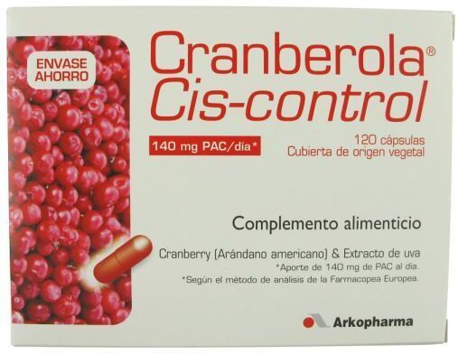 Arkopharma Cranberola Cis Control 140 mg 120 Cápsulas