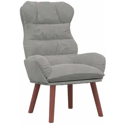vidaXL Sessel Hellgrau 69 x 74 x 93 cm Samt