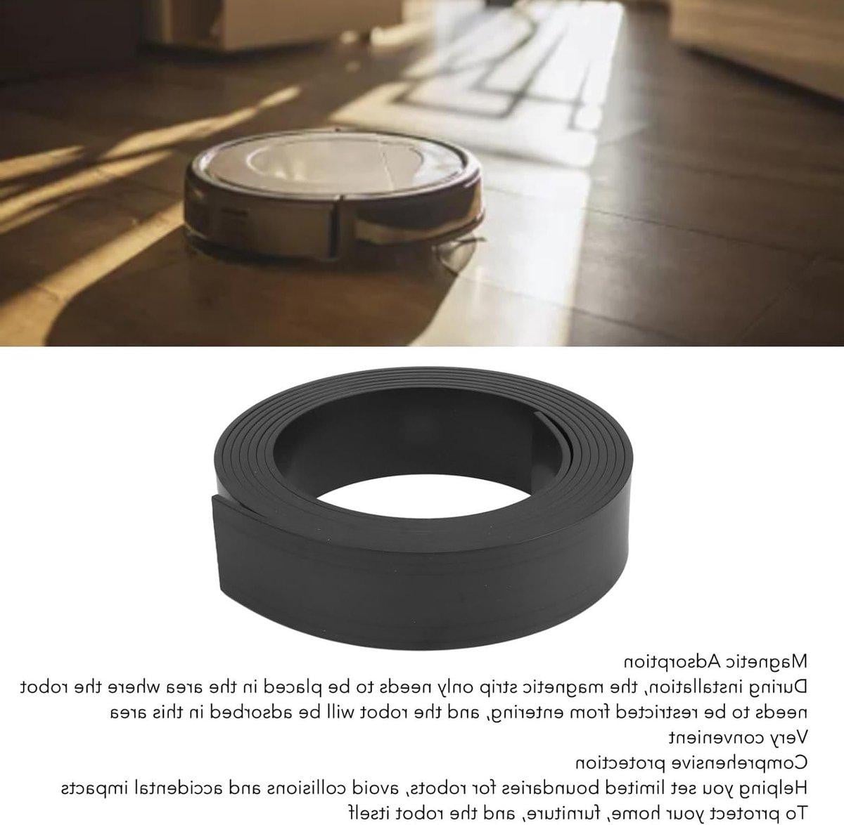 Magnetische afbakening voor robotstofzuigers met accessoires, zwart