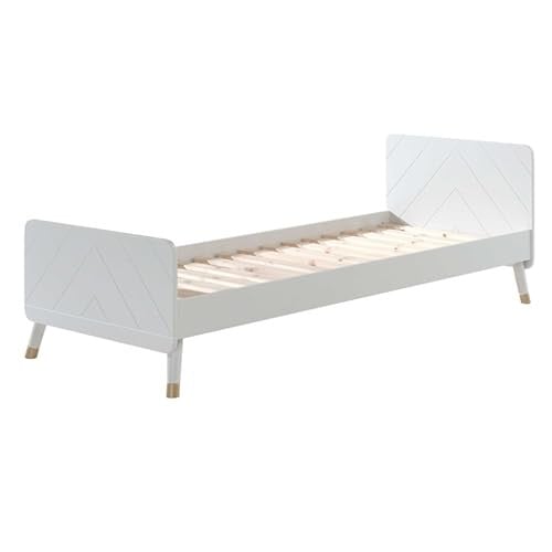 Vipack Bed Billy inclusief lattenbodem - Wit - 90 x 200 cm