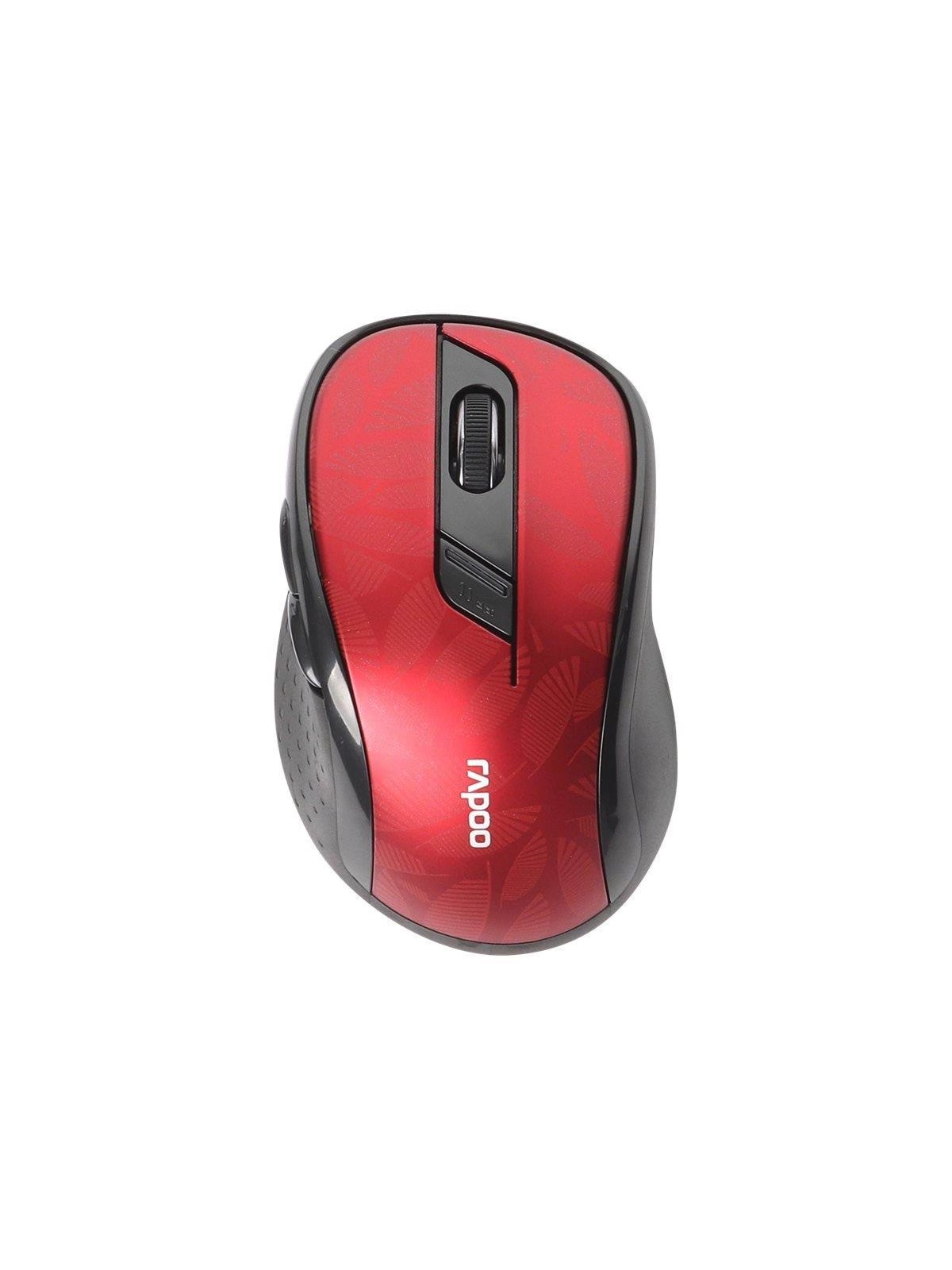 RAPOO M500 Silent - Maus (Rot)