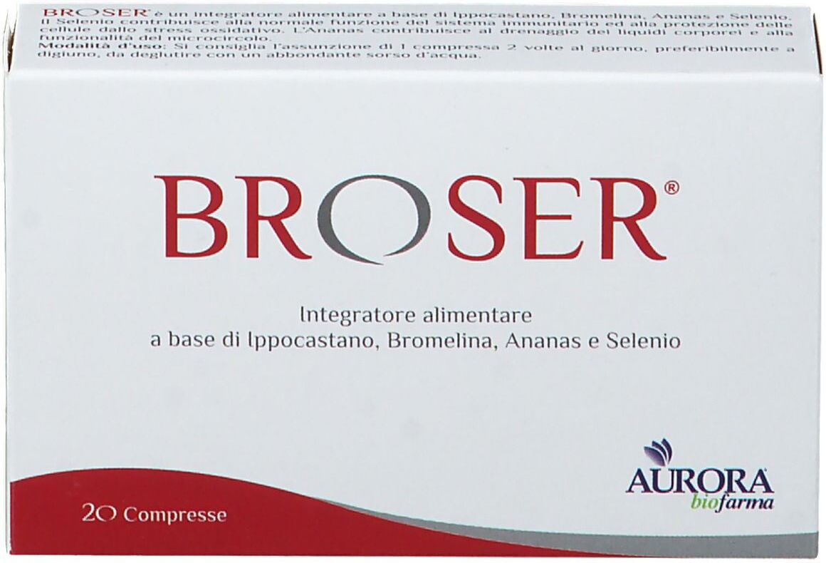 AURORA LICENSING Srl Broser, 20 Compresse