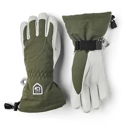 Hestra Heli Ski Female 6 olive/offwhite