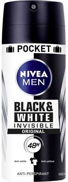 Nivea Black&White; Invisible Deodorant Spray Men 100 ml