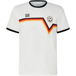 Tchibo - T-Shirt mit Fußball-Print - Herren - Gr. XL - hellgrau/print