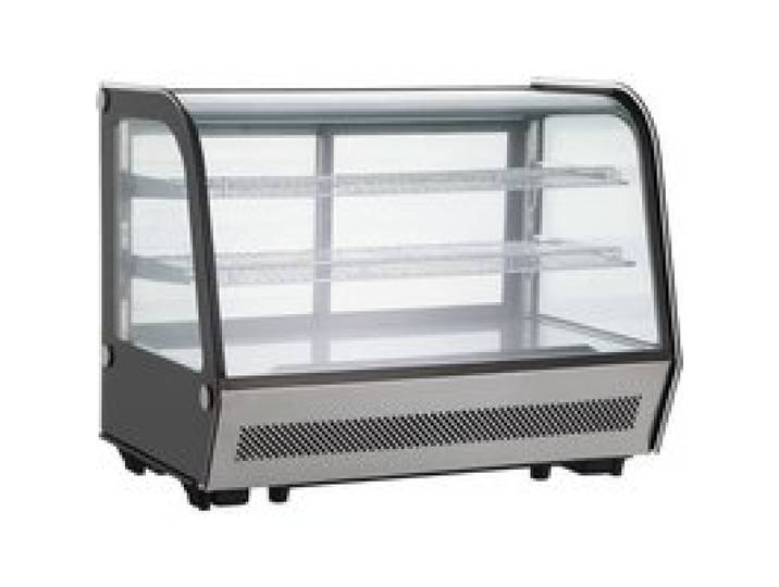 Vitrine de comptoir réfrigérée à poser - PESAGE MB - 160L - Double vitrage panoramique - Froid ventilé R600a - Classe B