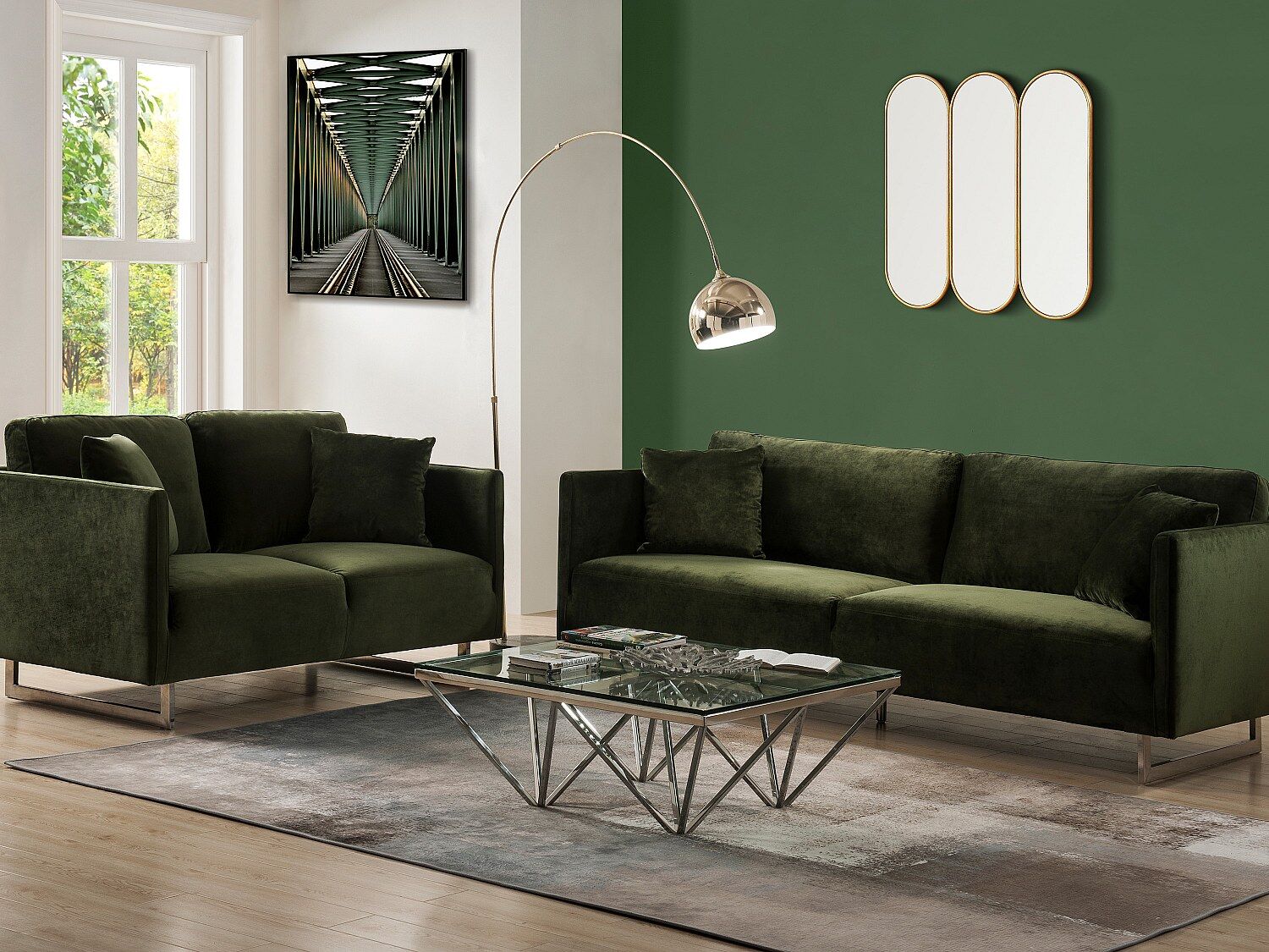 Unique Gran lámpara estilo art deco OMBRAGE - Metal y mármol - 140 x 35 x 180 cm – Dorada