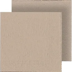 Prägerserviette, 33x33 cm, 1/4 Falz "ÖKÖ"braun