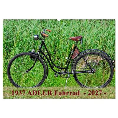 1937 ADLER Fahrrad (Wandkalender 2027 DIN A2 quer), CALVENDO Monatskalender