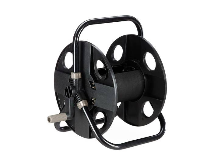 Schlauchtrommel 30 Meter 1/2 Schlauch Schwarz-Grau