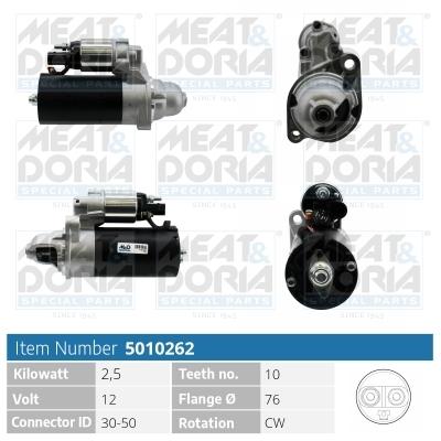MEAT & DORIA Starter 5010262 für VW