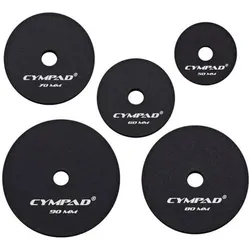 Cympad Moderator Beckendämpfer Set, Schlagzeug Zubehör, Schwarz