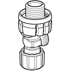 Geberit Eckventil 242414001 zu Sigma UP-SPK 8 cm