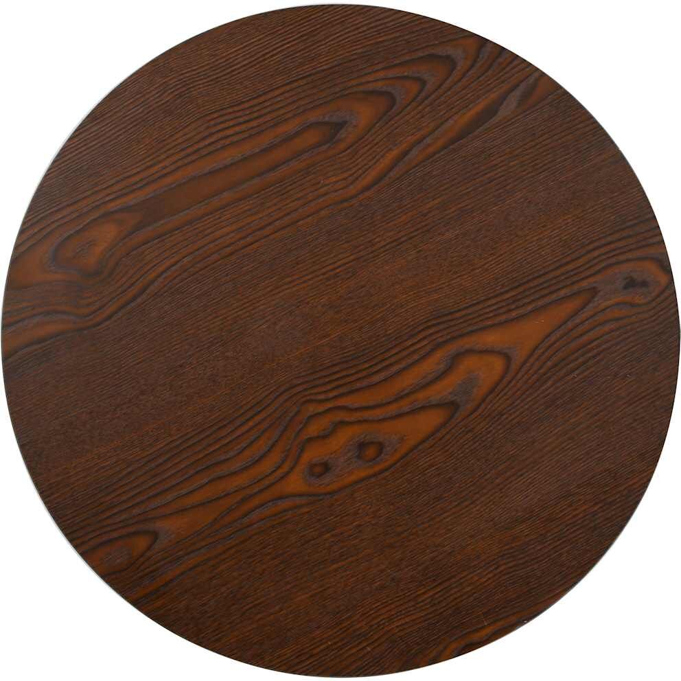 vidaXL Table de bistro Marron foncé 50 cm MDF