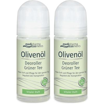 Olivenöl Deoroller grüner Tee 2x 2x50 ml Roller