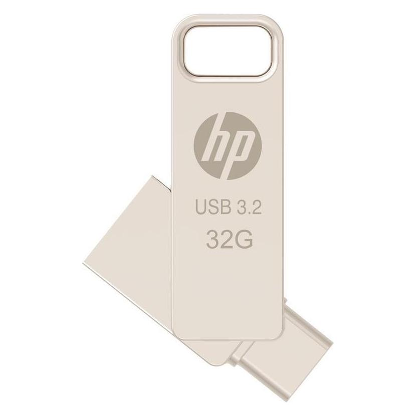 HP 32GB x206c OTG Type-C Metal Flash Drive (32 GB, USB-A, USB-C) (HPFD206C-A-32)