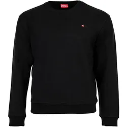 DIESEL Herren Sweatshirt - NORM-MICRODIV, Sweatshirt, Rundhals, Logo, Baumwolle Schwarz / 3XL