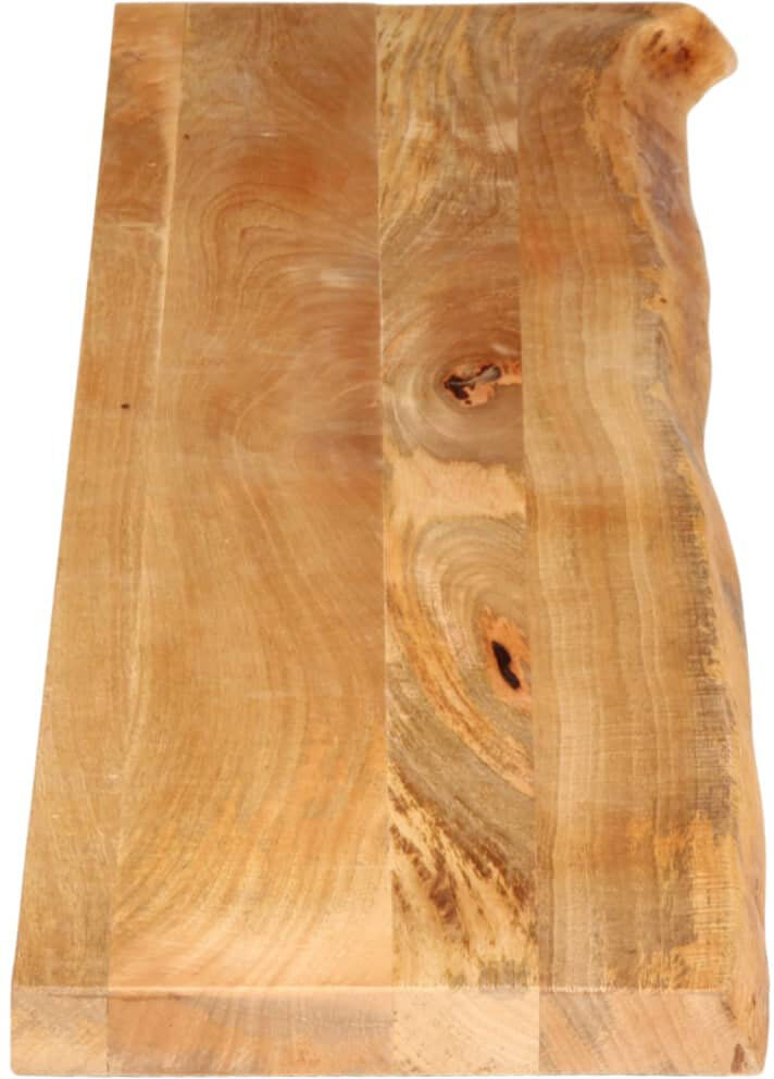 vidaXL Solid Wood Table Top Brown 3.8cm H x 90cm W x 80cm D