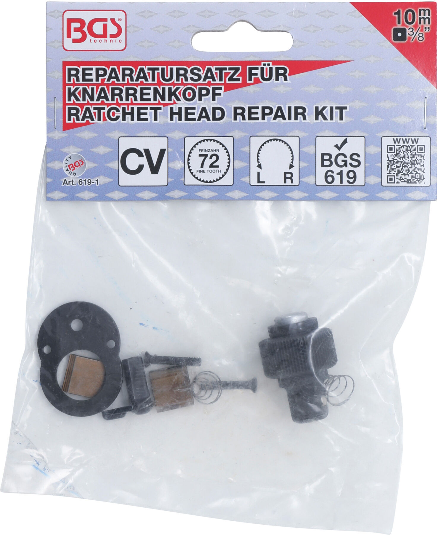 BGS Reparatursatz für Knarrenkopf 619-1, für Art. 619 ; BGS technic)