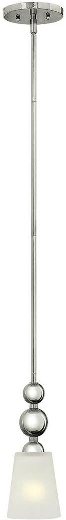 Marlow Home Co. Raven 1 - Light Gold Bell Pendant Polished Nickel 31.8cm H X 12.1cm W X 12.1cm D