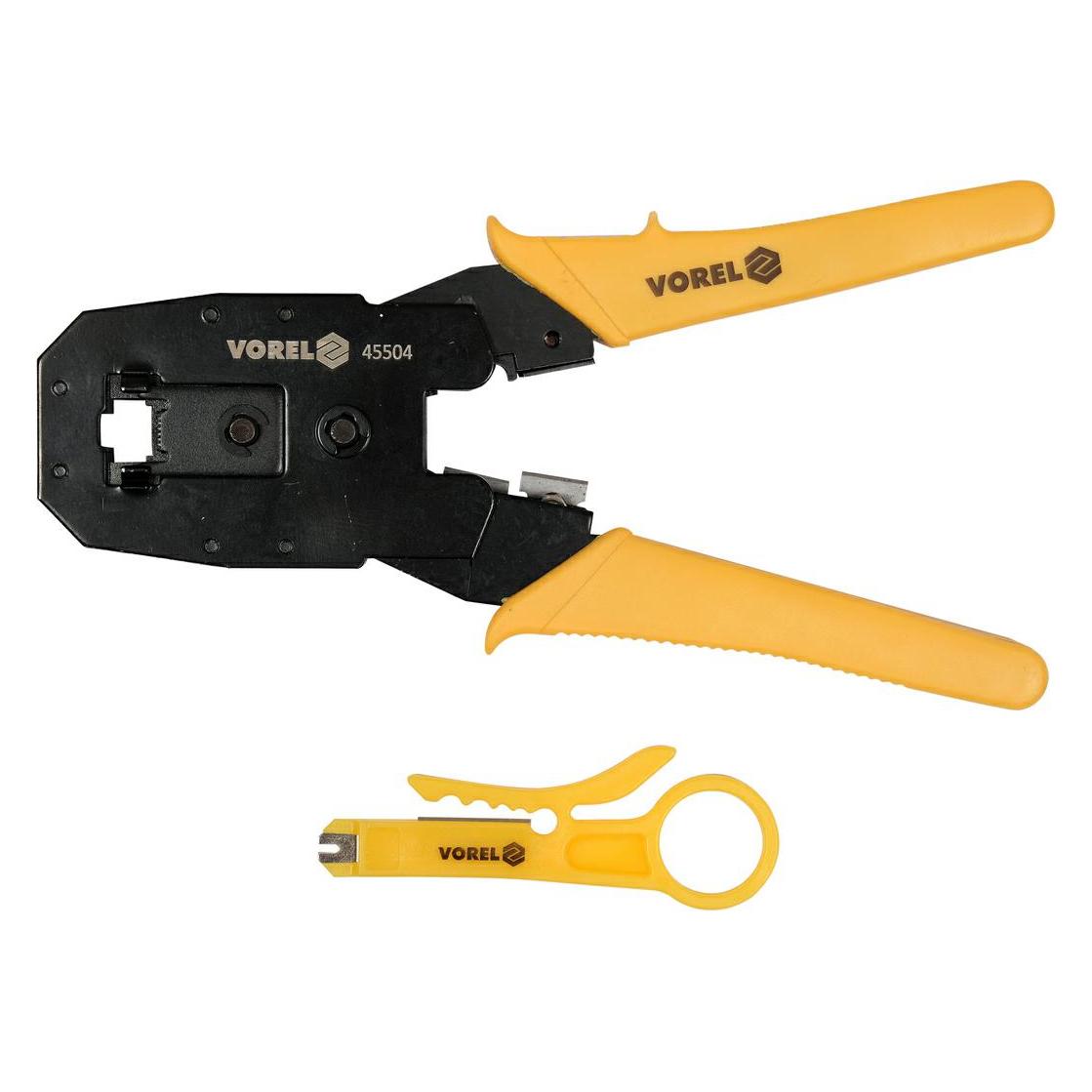 Toya VOREL SZCZYPCE DO ZACISKANIA RJ45 RJ10 RJ11 (195 mm) (45504)
