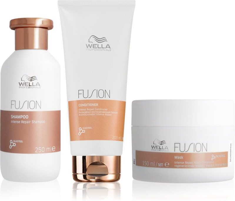 Wella Professionals Fusion Set zestaw do włosów farbowanych i zniszczonych