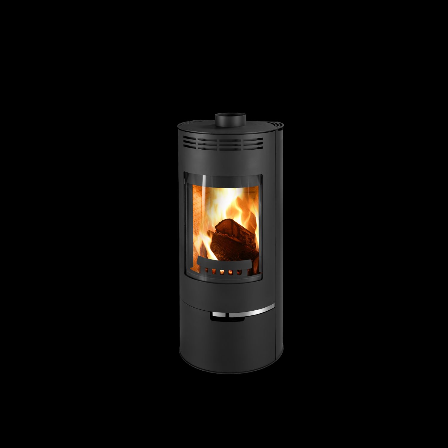 THORMAVYROBA Kaminofen ANDORRA 7,5 kW H/B/T: 1100/510/455mm schwarz 08091854