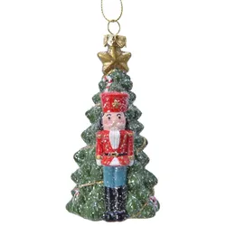 Christmas Decorations Christbaumschmuck Nussknacker 10cm Kunststoff Anhänger Figuren Weihnachtskugeln