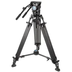 Sirui BCT-2203+BCH-20 Broadcast Stativ mit Videokopf (Metall), Stativ