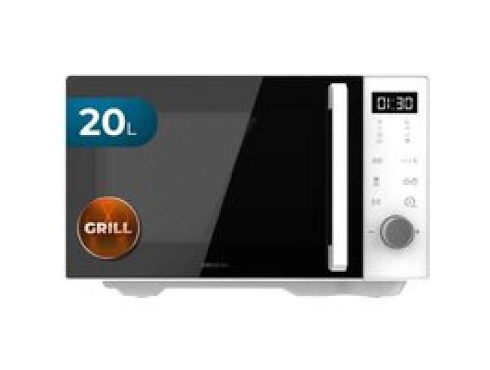 Cecotec Micro-ondes sans Plateau Proclean Flatbed Inverter Pro White. 800W 20L Technologie Inverter et Flatbed Cuisson