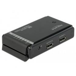 DeLOCK DisplayPort 1.4 Switch 2 x 2 DisplayPort in to 1 x 2 DisplayPort out 8K 87750
