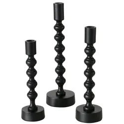 Boltze Kerzenleuchter Klisko, 22-31 cm, Schwarz