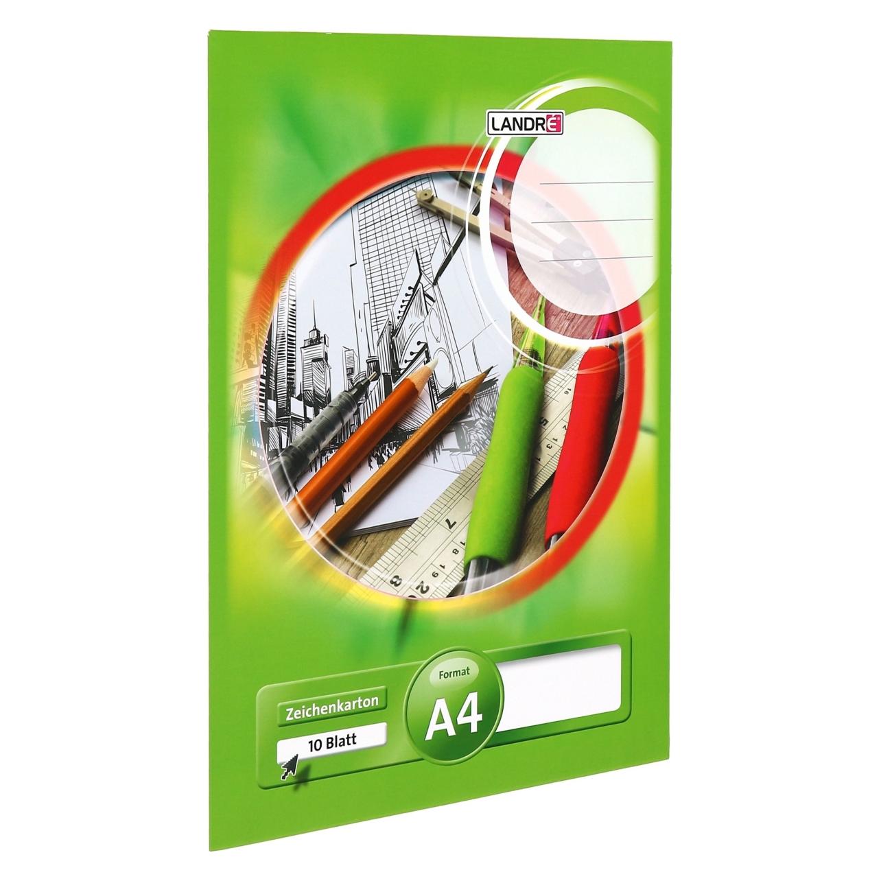 Landré A4 geleimter Zeichenkartonblock (A4, Blanko) (400073158)
